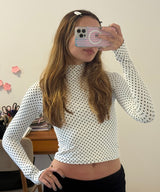 blusa segunda pele poá