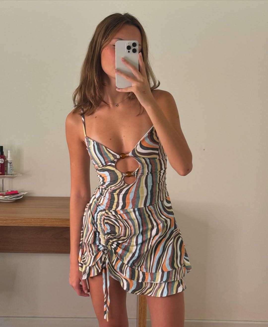 ruffled dress
