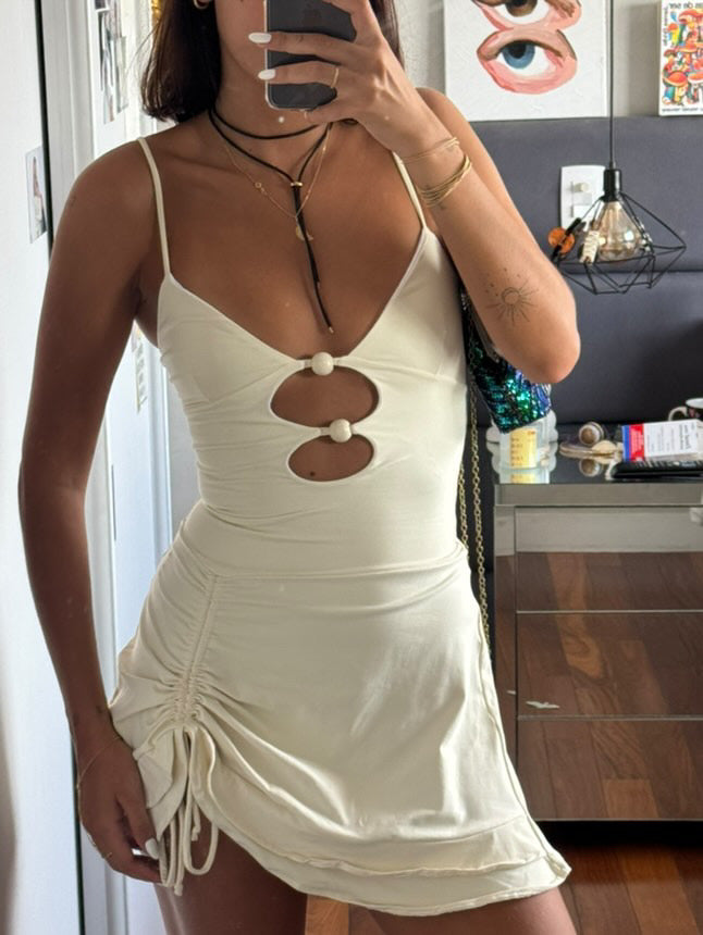 ruffled dress
