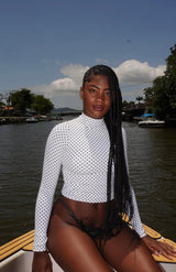 blusa segunda pele poá